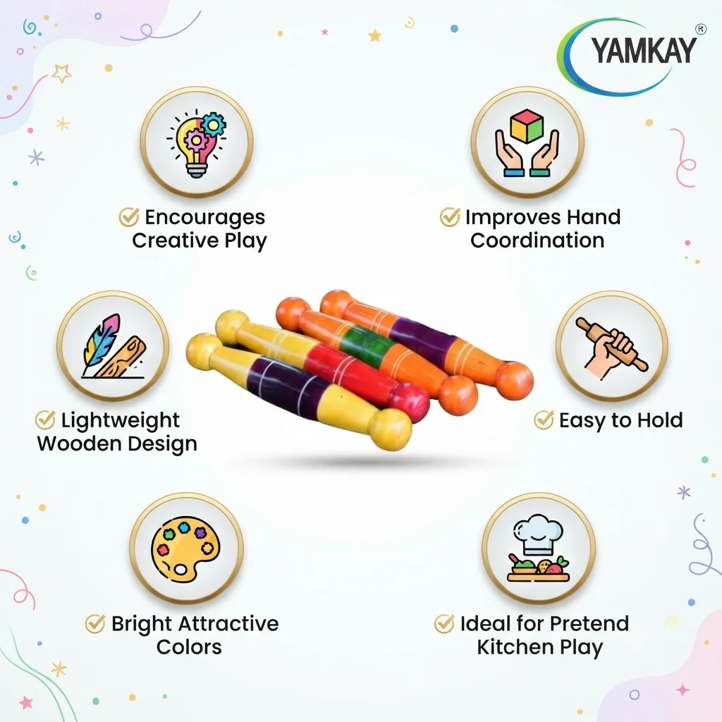Baby Teether Toy for Infants 3+ Months set of 4,color may vary, Safe Wooden Teething Toy for Babies, Smooth Natural Wood Baby Chew Toy, Lightweight Easy-Grip Design for Little Hands, Sensory Play Toy